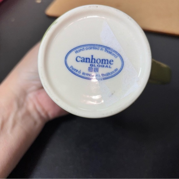 5/$25 Canhome Global Green Tea Themed Mugs Set of 2 - Picture 3 of 3